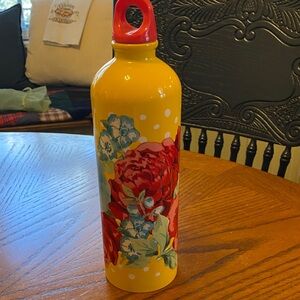 Pioneer Woman Floral Yellow Water Bottle